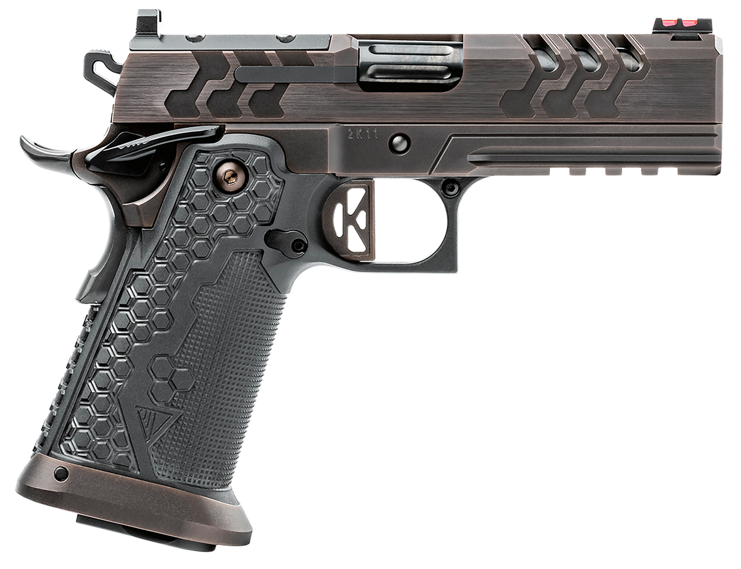 Kimber 2K11 Pro Royal Pistol 3500065, 9mm, 4.25", MJD Black Grips, Bronze PVD Slide/Frame, DLC Barrel, Optic Ready, 19+1