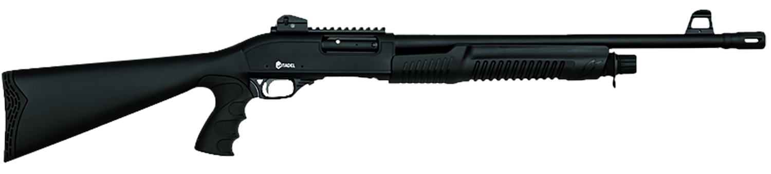 Citadel PAT Shotgun FRPATMB1220, 12 Gauge, 20", 3" Chmbr, Black Steel Barrel, Black Picatinny Rail Steel Receiver, Fixed Black Synthetic Stock