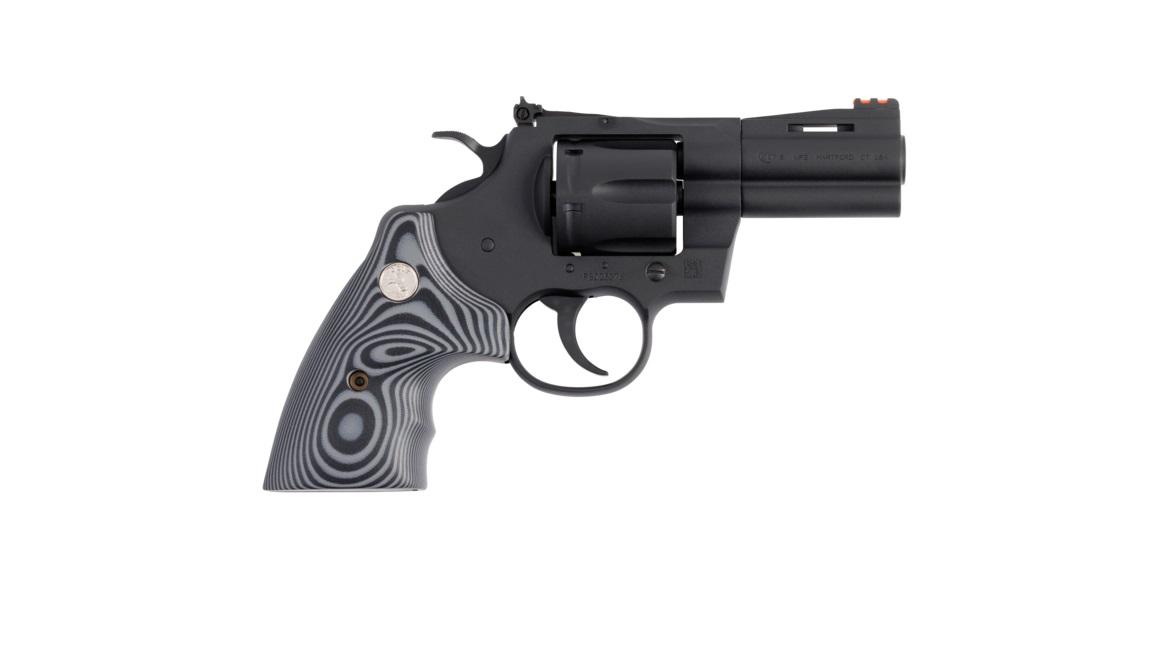 Colt Python Revolver PYTHON-BM3FO, 357 Magnum | 38 Special, 3in, Black G10 Grips, 6 Rds