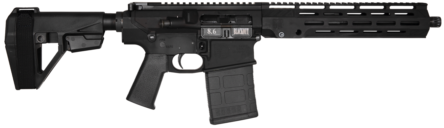 Diamondback DB10 Pistol DB1200W001, 8.6 Blackout, 12in, SB Tactical SBA5 Brace, Black Finish, 20 Rds