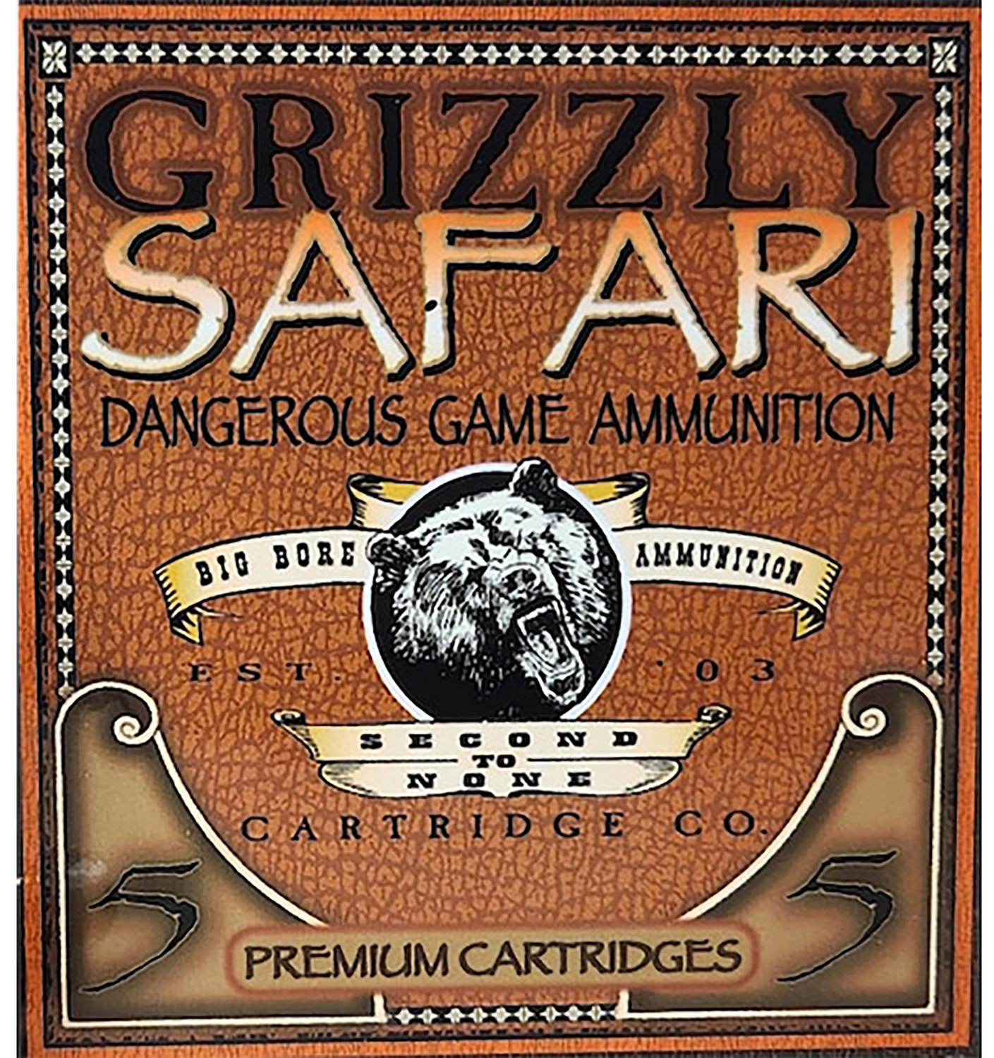 Grizzly Ammunition Safari Rifle Ammunition GC3HH3, 375 H&H Mag, Triple Shock X, 270 GR, 1700 fps, 5 Rd/bx