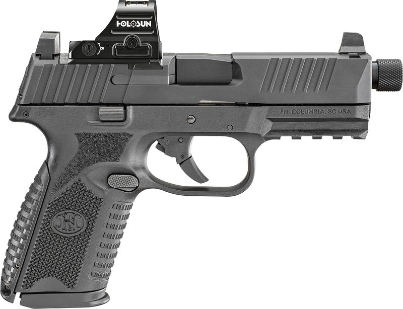 FN Herstal 509MT Optic Ready Pistol 66101937, 9mm Luger, 4.50in, Black Interchangeable Backstrap, Matte Black Finish, 10 Rds