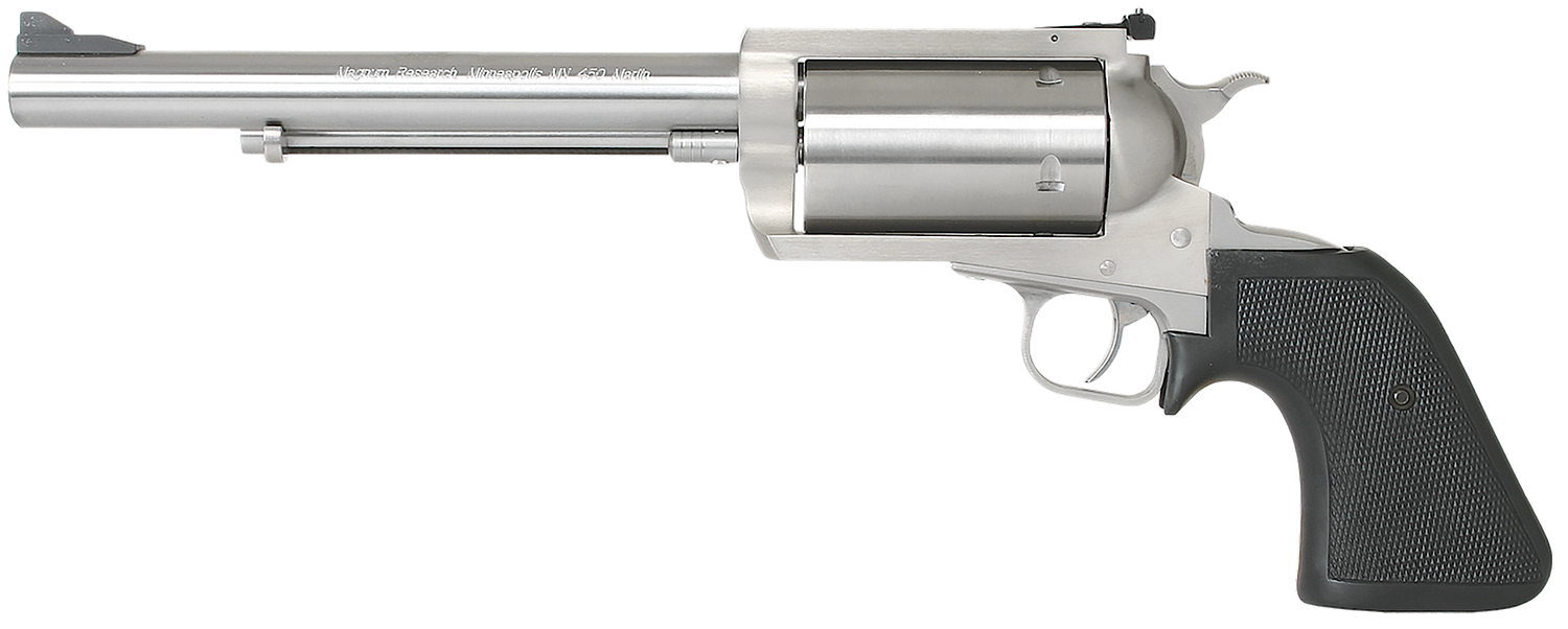 Magnum Research BFR Revolver BFR500SW, 500 S&W, 7 1/2", Hogue Rubber Grip, Stainless Finish, 5 Rd