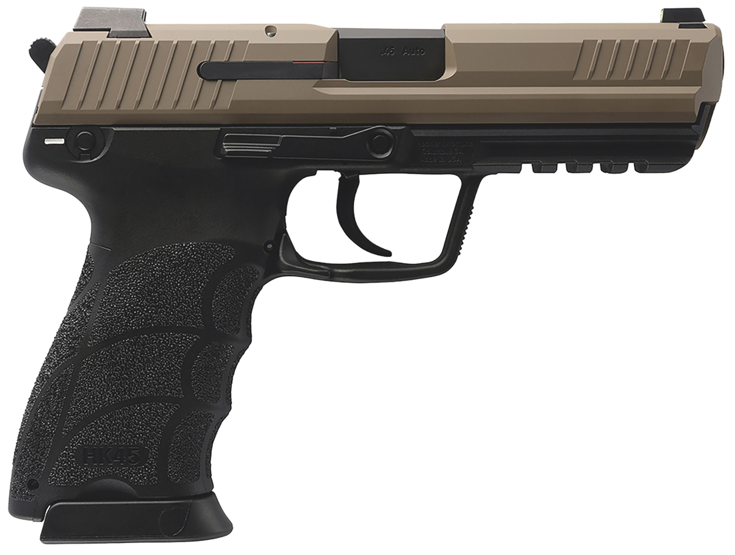 Heckler & Koch HK45 V1 Pistol 81001208, 45 ACP, 4.46in, Flat Dark Earth Finish, 10 Rds