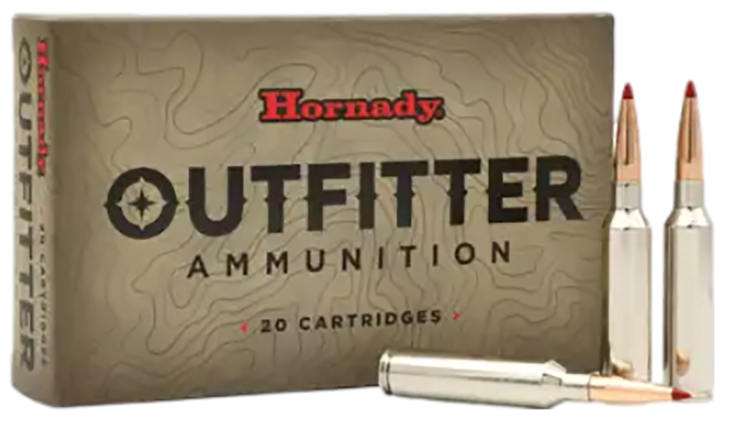 Hornady Outfitter Rifle Ammunition 80713, 7mm PRC, Copper Alloy eXpanding (CX), 160 GR, 3000 fps, 20 Rds/bx