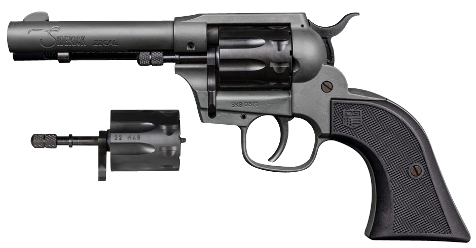 Diamondback Sidekick Revolver DB0500A051, 22 LR/22 WMR, 4.50", Black Grips, Dark Gray Cerakote, 9 Rds