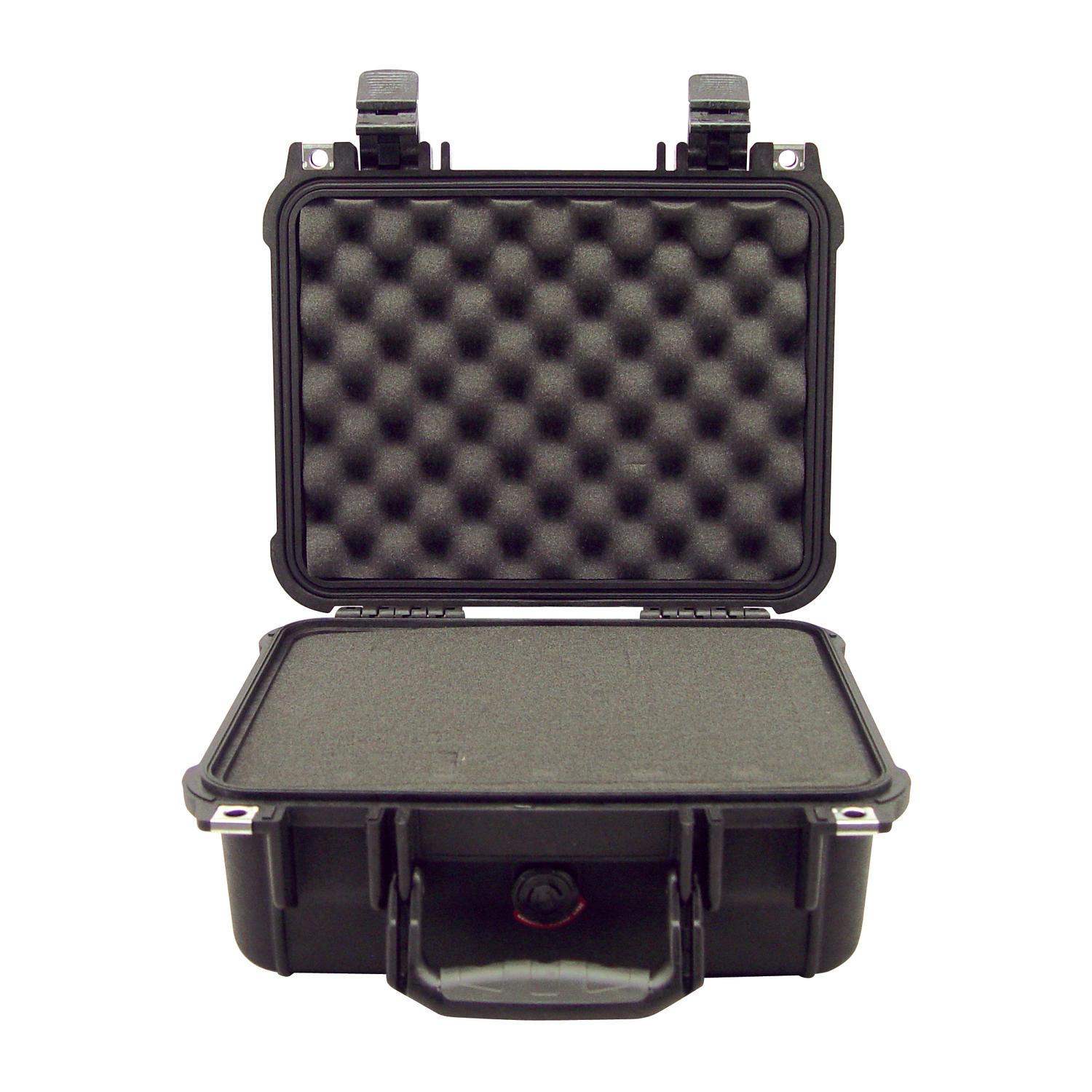 Pelican 1400 Hard Case Watertight/Crushproof/Pressure Valve/Black Finish, 13x11x6