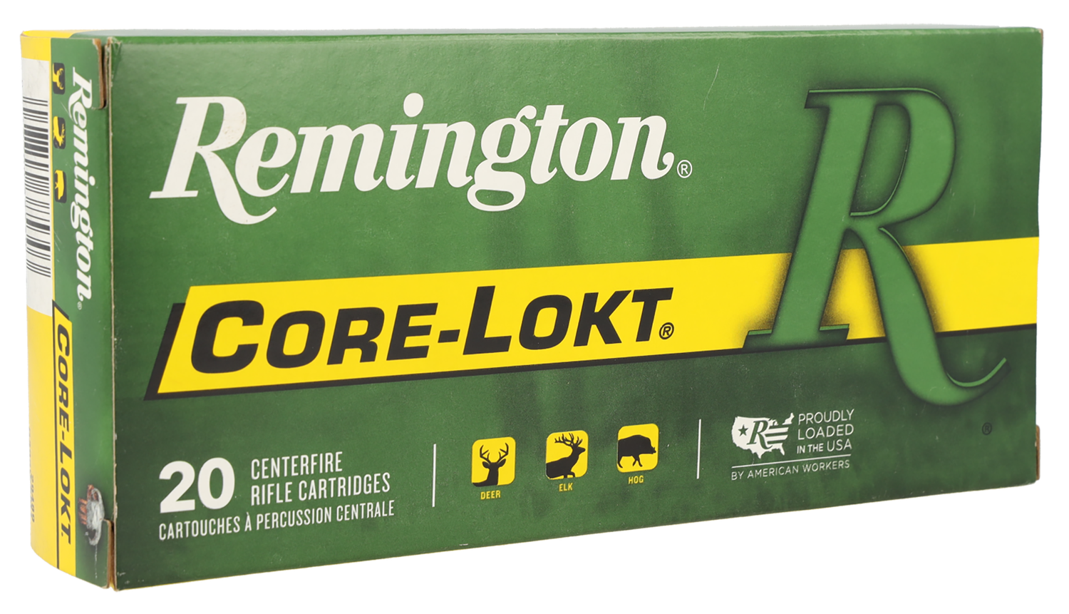 Remington Rifle Ammunition R300WSM1, 300 WSM, Pointed Soft Point Core-Lokt, 150 GR, 3320 fps, 20 Rd/bx