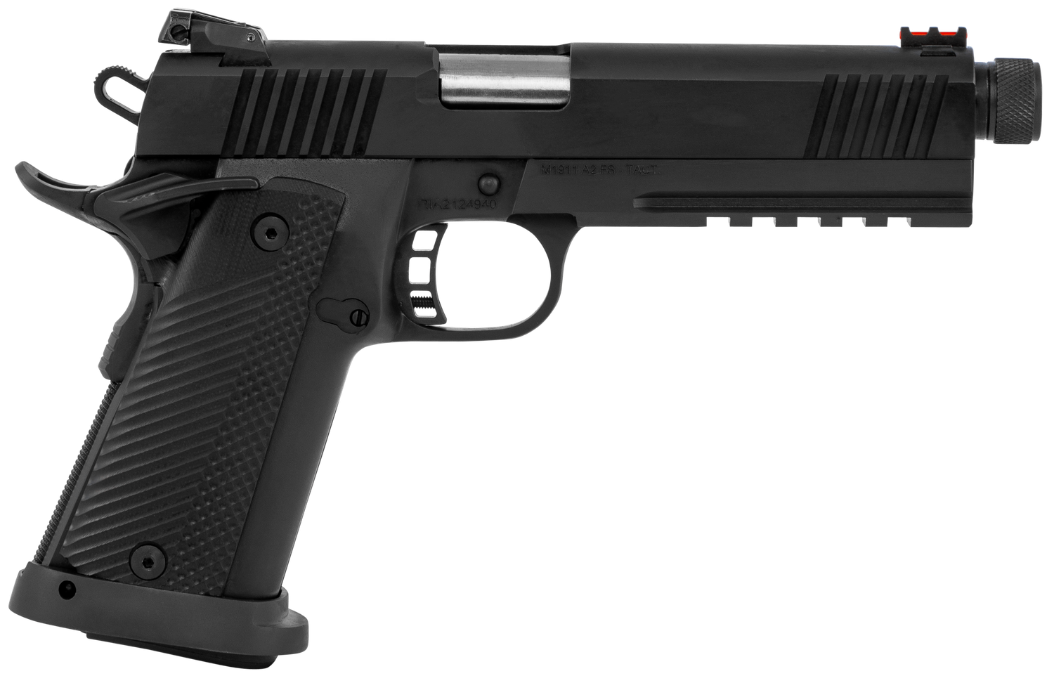 Rock Island 1911 Tac Ultra Pistol 56862, 10mm, 5.5", G10 Grips, Black Parkerized Finish, 16 Rds