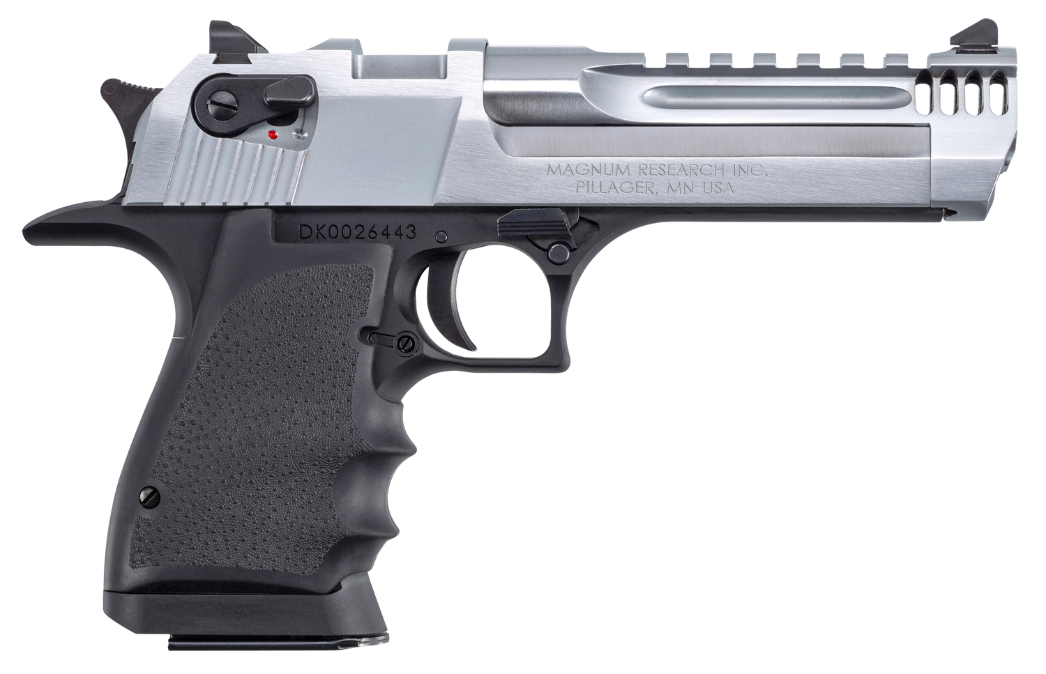 Magnum Research Desert Eagle L5 Pistol DE357L5BC, 357 Mag, 5", Finger Grooved Rubber Grips, 9 Rds