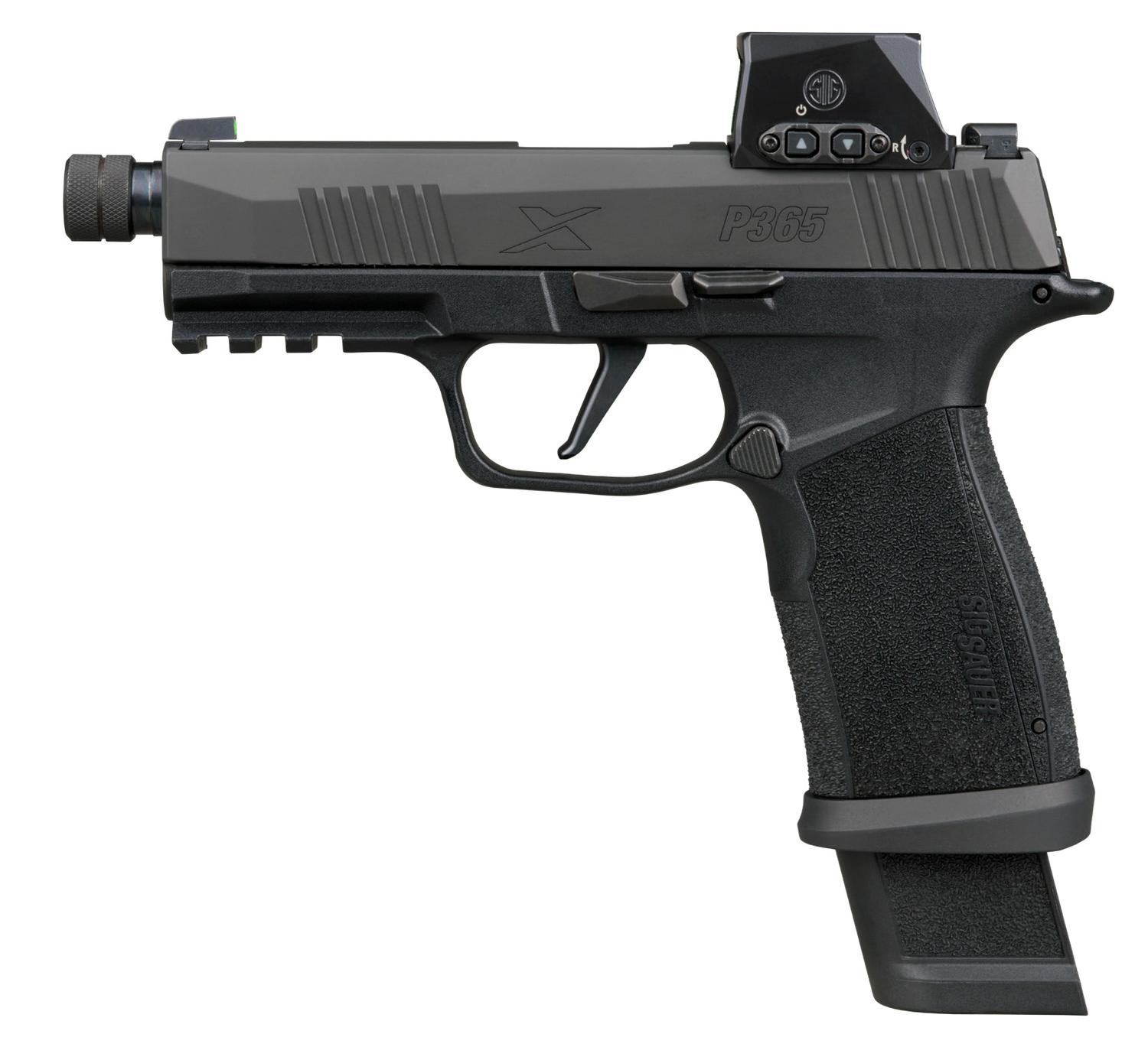 Sigarms P365 X-MACRO TACOPS Pistol 365XCA-9-BTAC-TB-RXSL, 9mm, 4.3in, XMacro Polymer Grips, 21 Rds