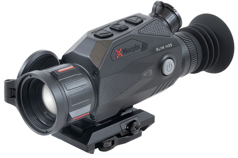 NocPix Slim L35, 384x288 Thermal Imaging Sight SLIML35, 3.5/4x, 35mm, Black, 1750yd Detection Range, AMOLED Display