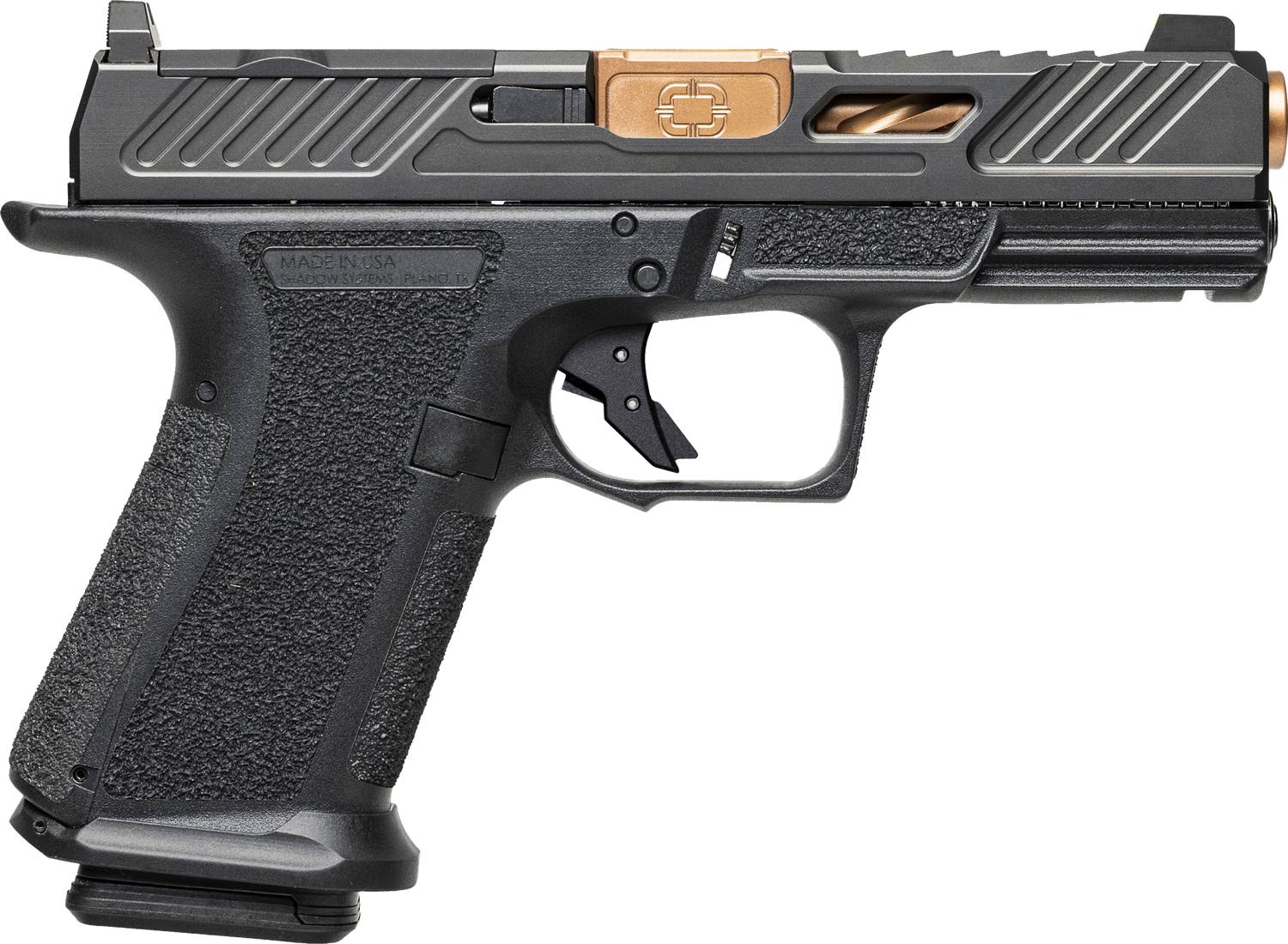 Shadow Systems MR920 Elite Optic Ready Pistol SS1011, 9mm Luger, 4in, Black Interchangeable Backstrap, Black Finish, 15 Rds