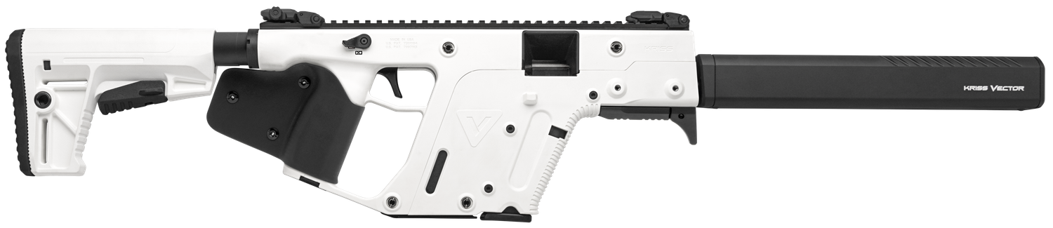 Kriss Vector Alpine White Semi-Auto Rifle KV90CAP22, *CA Compliant, 9mm Luger, 16", Fixed Stock, 10 Rds