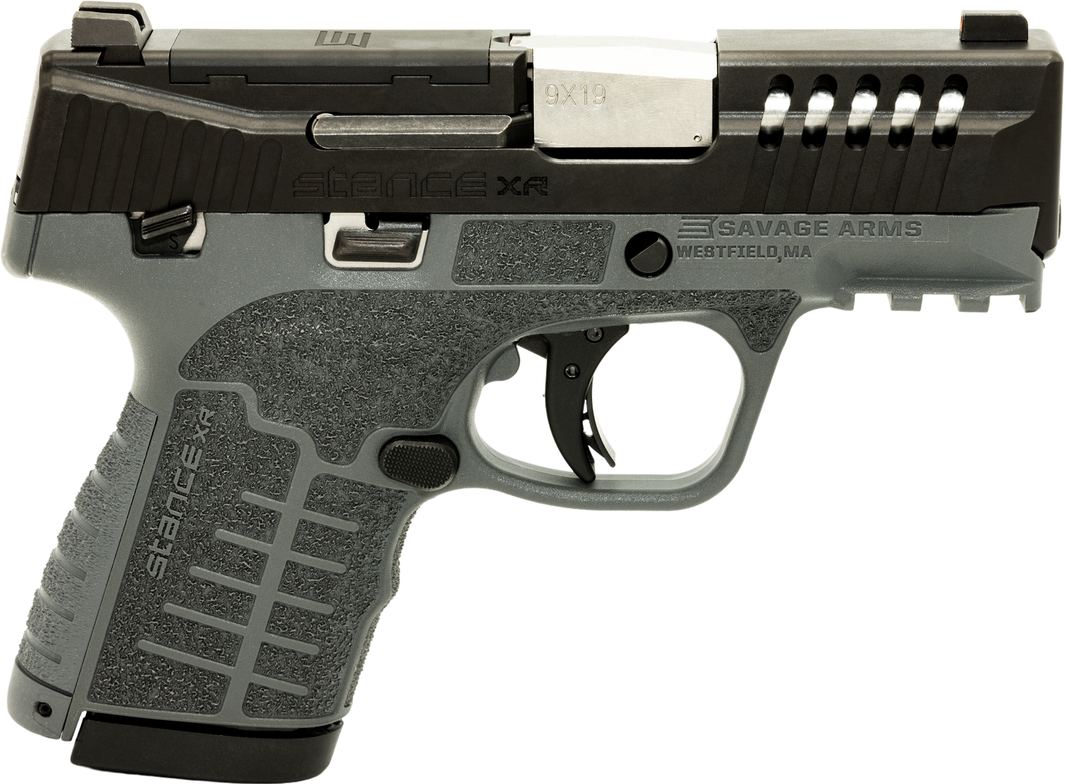 Savage Stance XR Pistol 67058, 9mm Luger, 3.20in, Gray GFN, Gray Finish, 13 Rds