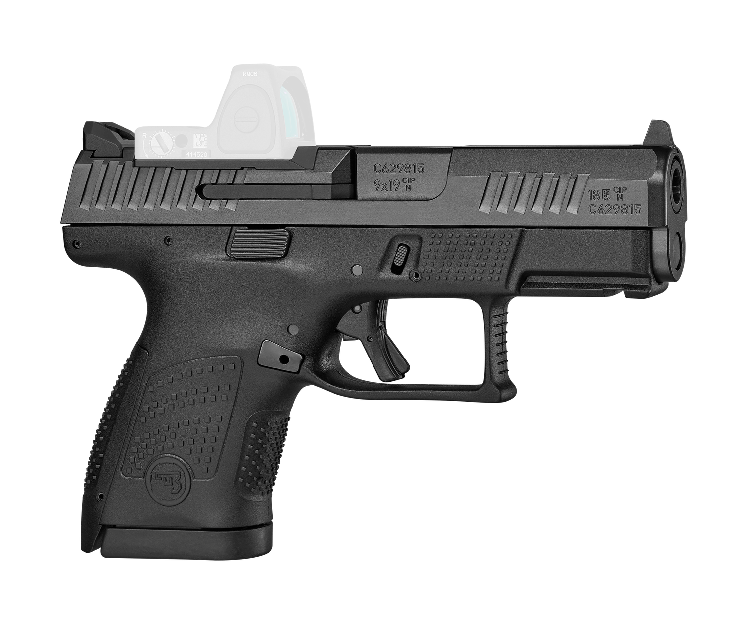 CZ-USA P-10 S Semi Auto Pistol 91568, 9mm Luger, 3.5", OR, Black Finish, 12 Rds