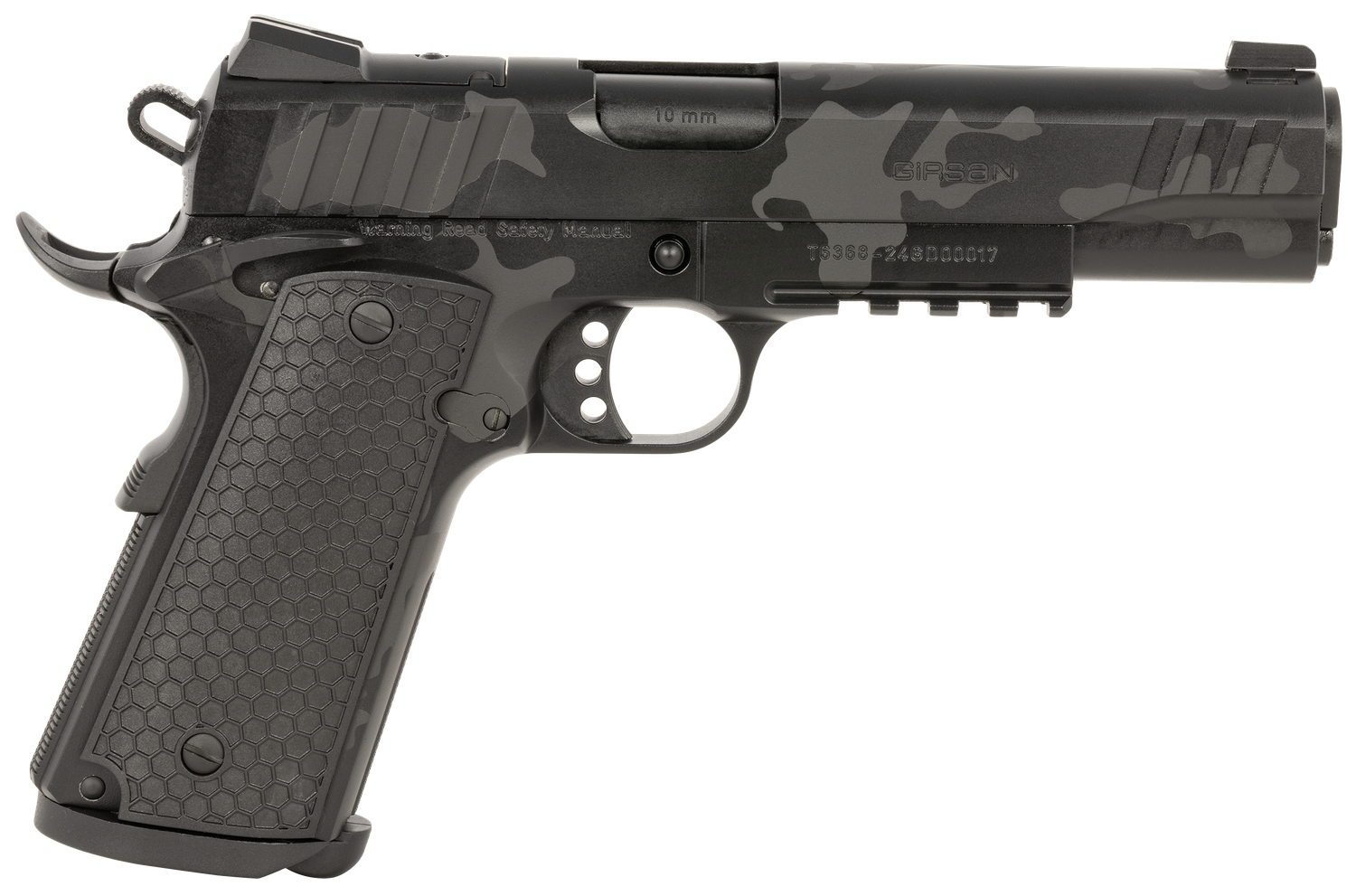 EAA MC1911 S Influencer Optic Ready Pistol 391158, 10mm Auto, 5in, Black Polymer Grips, Black Camo Finish, 9 Rds