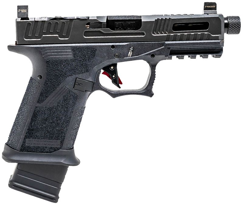 Faxon FX-19 Hellfire Optic Ready Pistol FX19HF, 9mm Luger, Black 1911-Style, Black Finish, 15 Rds