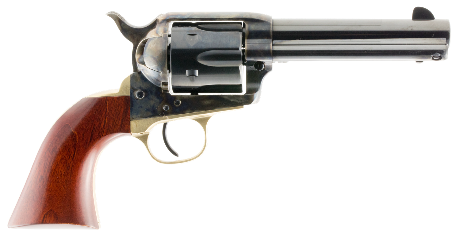 Taylors 1873 Ranch Hand Single Action Revolver 440, 357 Mag, 4.75", Walnut Grips, Case Hardened Finish, 6 Rds