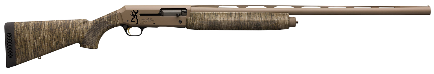 Browning Silver Field Shotgun 011426204, 12 Gauge, 28", 3.5" Chmbr, Mossy Oak Bottomland Stock, FDE Cerakote Finish