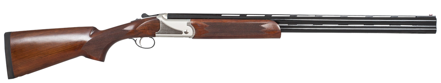 TriStar Upland Hunter Silver II Shotgun 98036, 12 Gauge, 28", 3" Chmbr, Silver Receiver, Walnut Stock