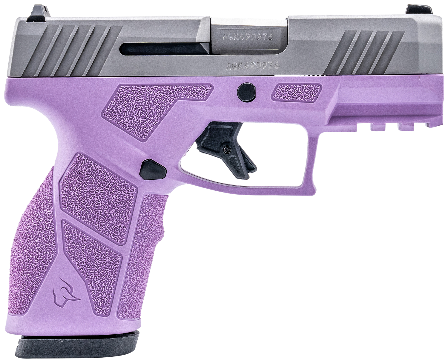 Taurus GX2 Compact Pistol 1GX2939LP, 9mm, 3.37", Ergonomic Light Purple Grips, Matte Stainless Slide, 13 Rds