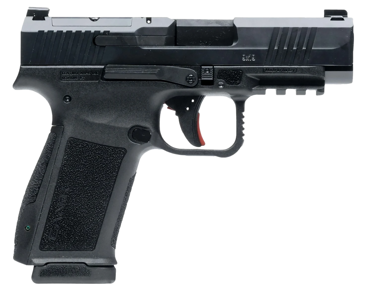 Canik Mete MC9LS Sub-Compact Pistol HG7883N, 9mm, 3.64", Polymer Grips, Black Nitride Finish, Optic Ready, 17 Rds