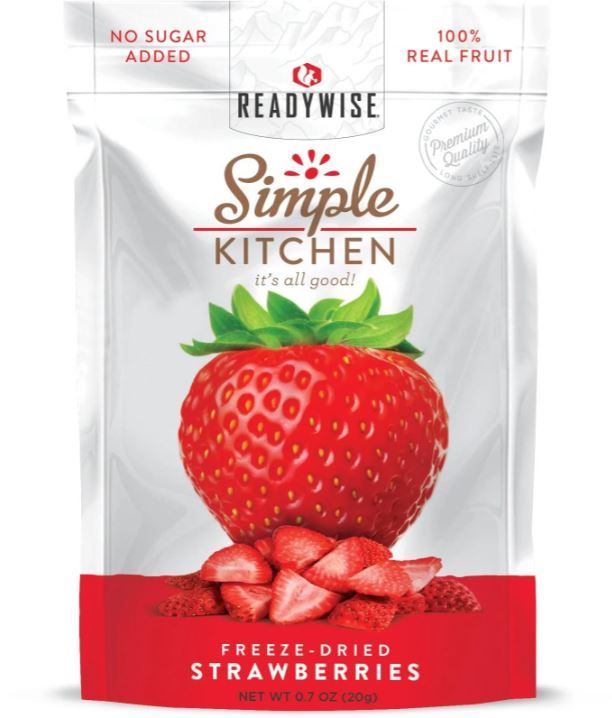 ReadyWise Emergency Food, Freeze-Dried Strawberries
