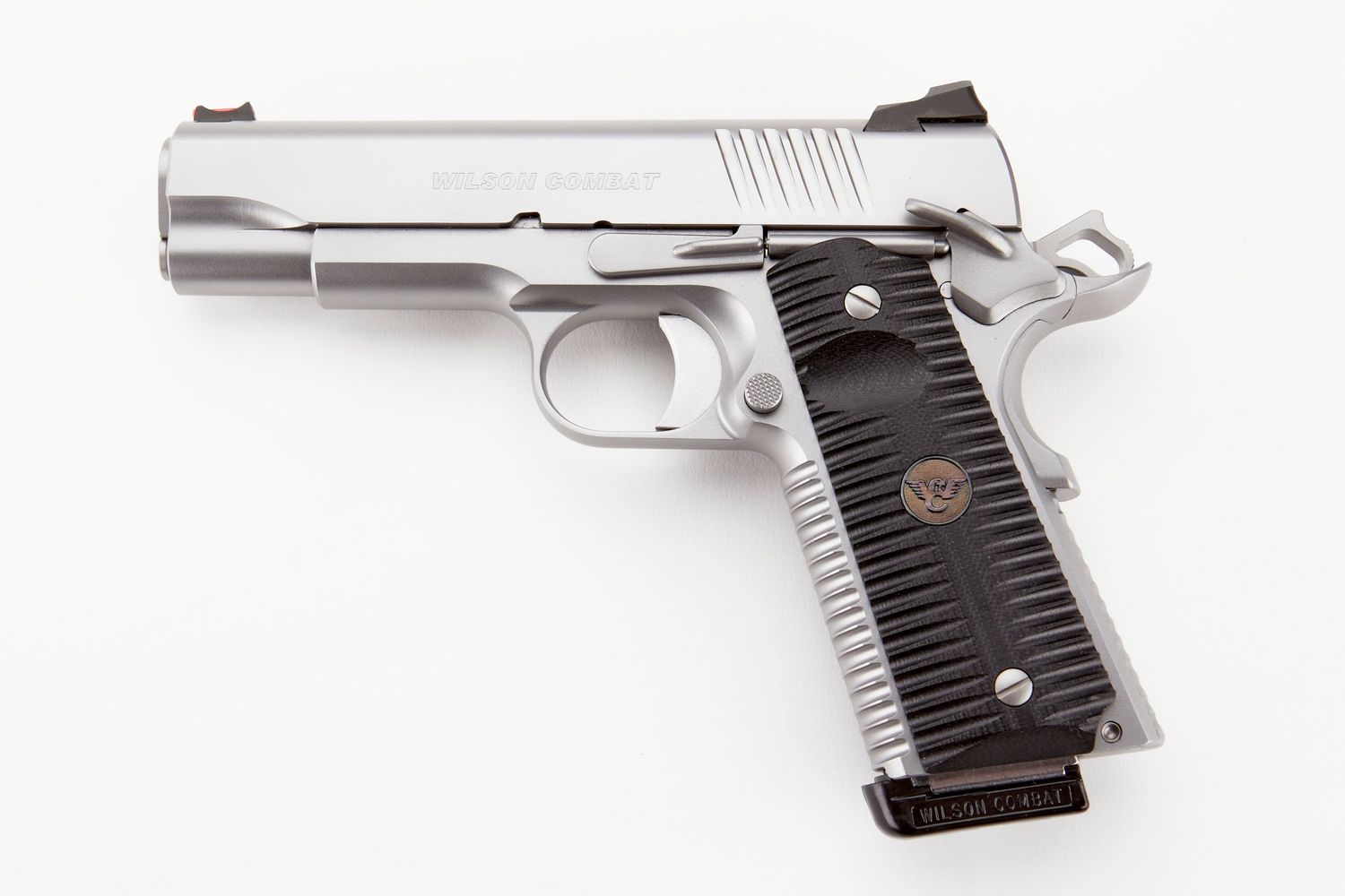 Wilson Combat ACP Commander Pistol ACP-COM-9A-SS, 9mm, 4.25in, Eagle Claw Grips, Bead-Blasted Stainless, 10 Rds
