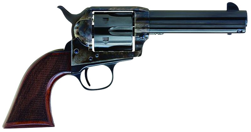 Cimarron Arizona Ranger Revolver AR400, 357 Mag, 4.75in, Checkered Walnut Grips, Steel Frame Finish, 6 Rds