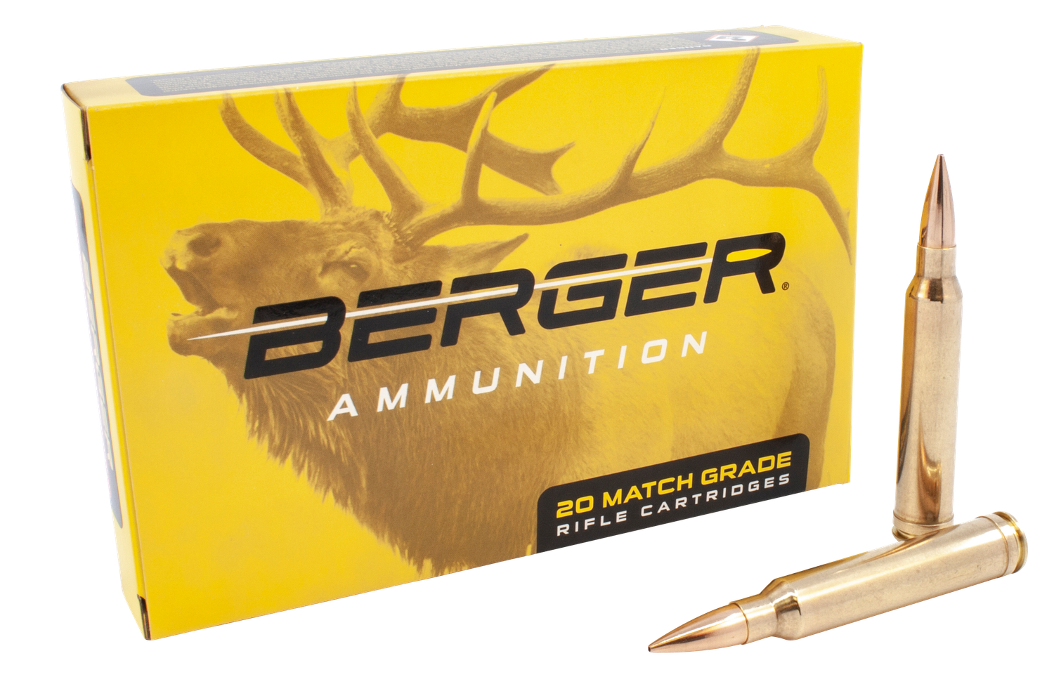 Berger Rifle Ammunition 70010, 300 Winchester Mag, Berger Classic Hunter, 168 Gr, 3150 fps, 20 Rds