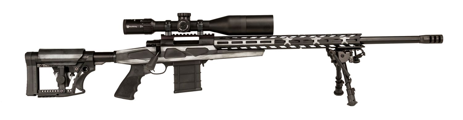 Howa M1500 APC American Flag Rifle HCRA72507USGMDT, 6.5 Creedmoor, 24", Aluminum Chassis Stock, w/Nikko Stirling Scope, 10 Rds