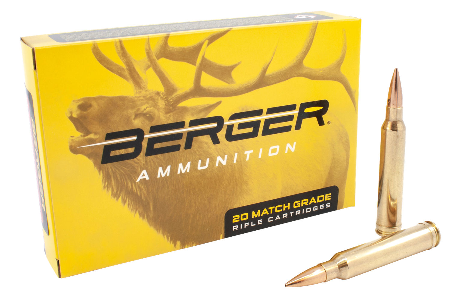 Berger Rifle Ammunition 70020, 300 Winchester Mag, Berger Classic Hunter, 185 Gr, 3079 fps, 20 Rds