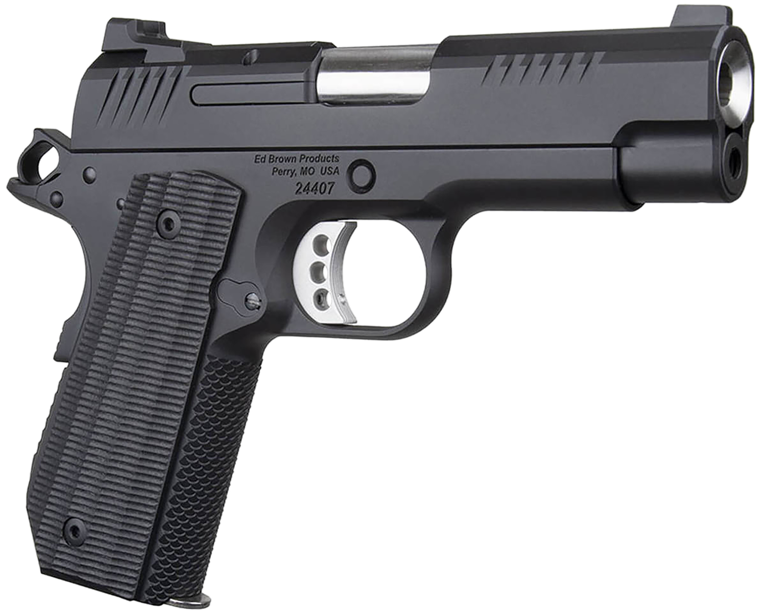 Ed Brown 1911 EVO KC Lightweight Pistol EVOKC9LW, 9mm Luger, 4in, Black Grips, Black Gen4 Finish, 7 Rds
