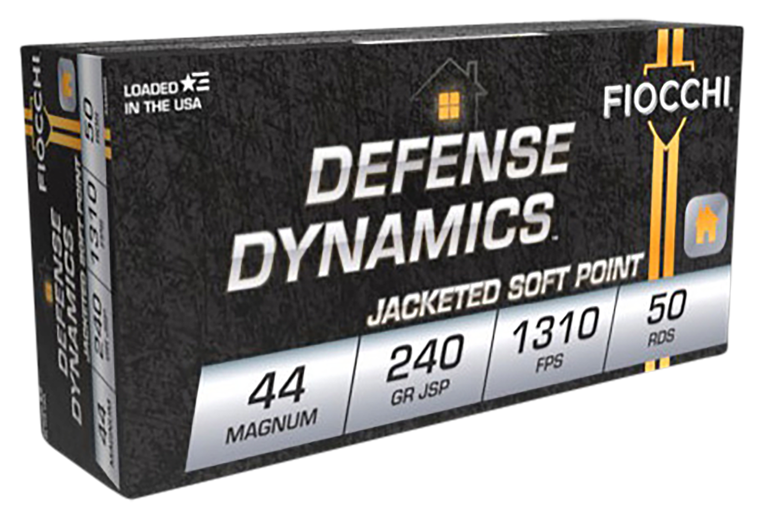Fiocchi Shooting Dynamics Pistol Ammunition 44A, 44 Remington Mag, Jacketed Soft Point (SP), 240 GR, 1375 fps, 50 Rd/bx