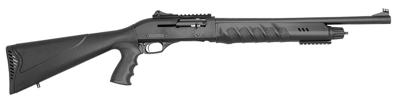 Rock Island Armory Tact LI-ON Semi-Auto Shotgun X4, 18.50", 3" Chmbr, Black Fixed w/Pistol Grip Synthetic Stock, 4 Rds