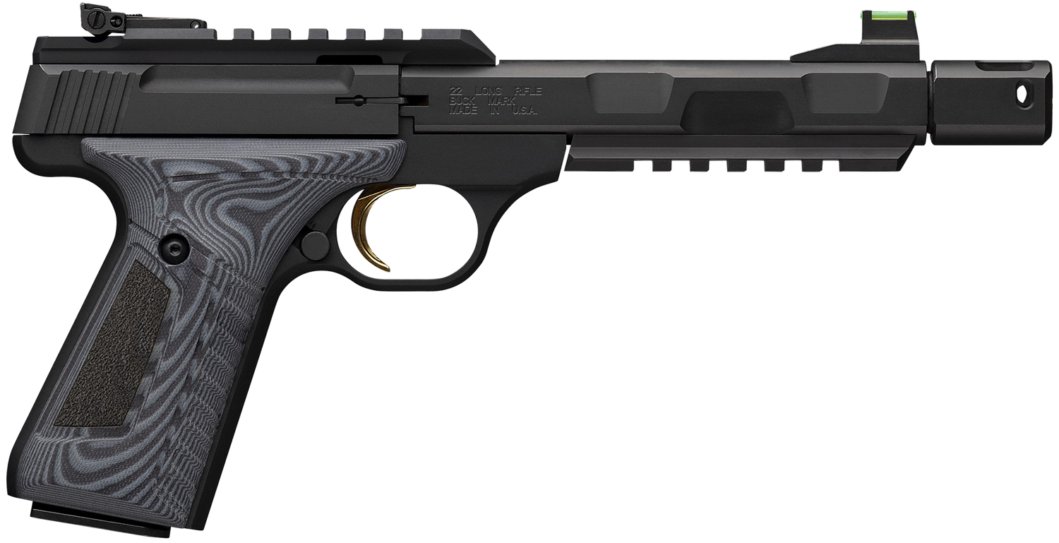 Browning Buck Mark Contour Pro Pistol 051597490, 22 LR, 5.90in, Black/Gray G10, Matte Black Finish, 10 Rds