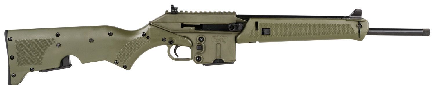 Kel-Tec SU-16CA Semi-Auto Rifle SU16CAGRN, 5.56 NATO, 16", OD Green Synthetic Stock, 10 Rds