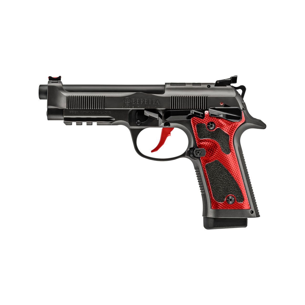 Beretta 92X Performance Series Scorched Earth Pistol J92XPCORD18, 9mm, 4.9in, Red Aluminum Toni Systems, 18 Rds