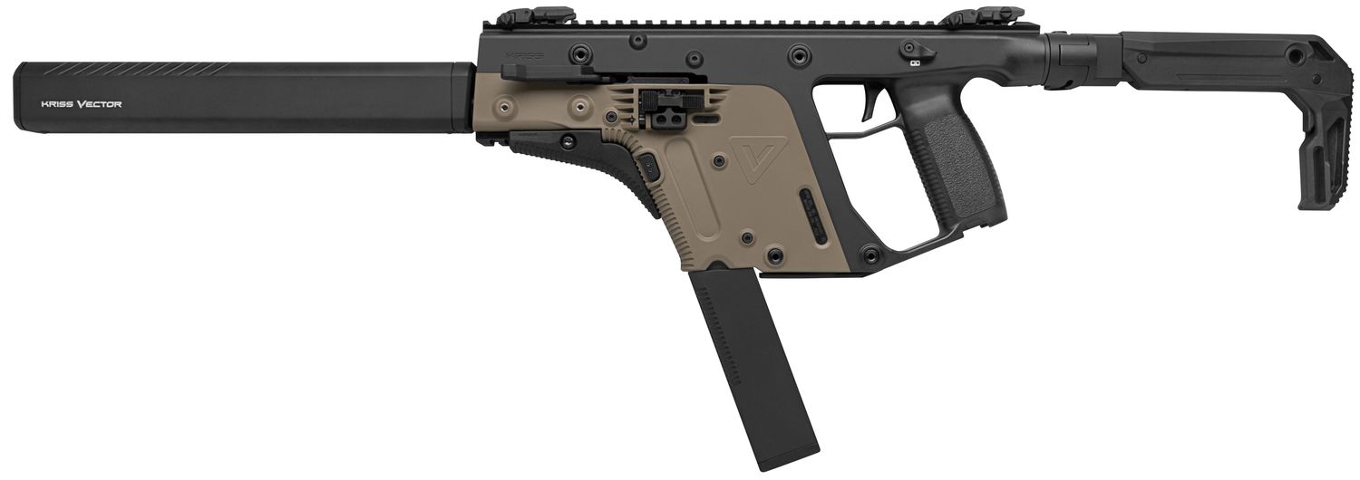Kriss USA Vector CRB Rifle KV22-CFDBLK01, 22LR, 16", Folding Stock, Low Profile Sights, 30 Rds
