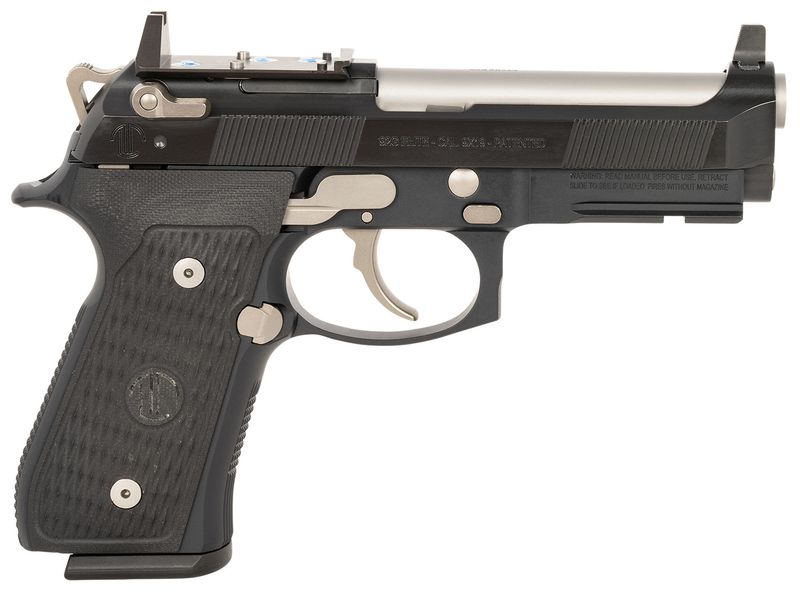 Beretta 92 Elite LTT Centurion Optic Ready Pistol LTT2TTJNRR, 9mm, 4.25in, Black VZ/LTT G10, Black Cerakote Finish, 18 Rds