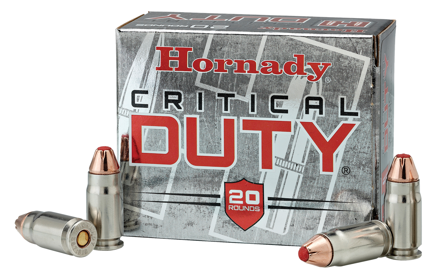 Hornady Critical Duty Pistol Ammunition 91296, 357 Sig, FlexLock, 135 GR, 1225 fps, 20 Rd/bx