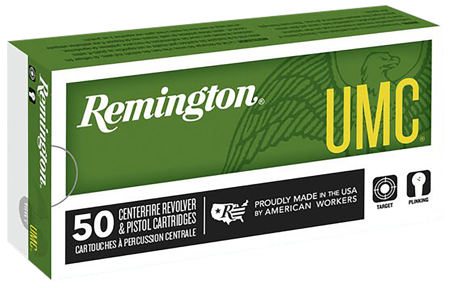 Remington UMC Handgun Ammunition L44MG7, 44 Remington Mag, Jacketed Soft Point (SP), 180 GR, 1610 fps, 50 Rd/bx