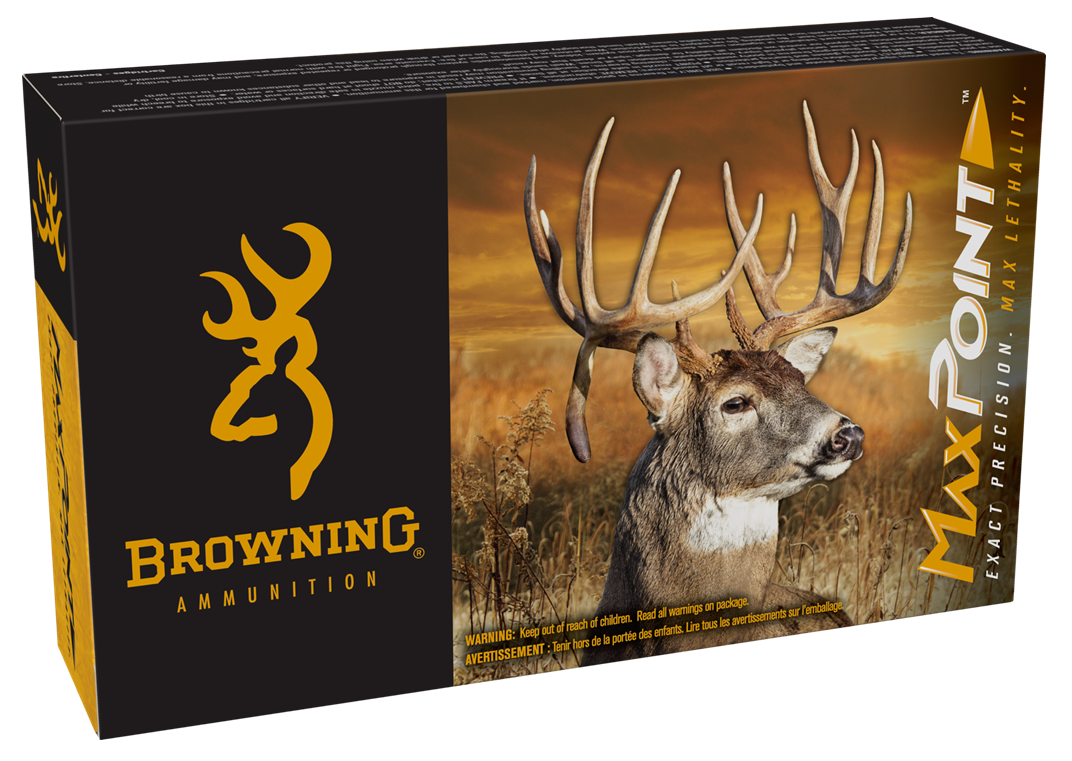 Browning Max Point Rifle Ammunition B192130302, 30-30 Win, 150 gr, 2390 fps, 20 Rd/Bx
