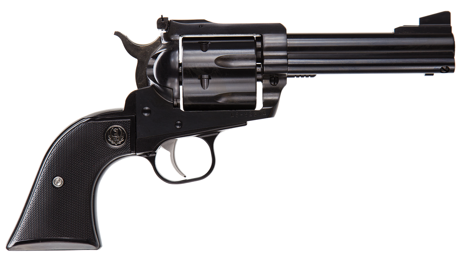 Ruger Blackhawk Single Action Revolver 0445, 45 Colt, 4.62 in, Black Grip, Blued Finish, 6 Rd