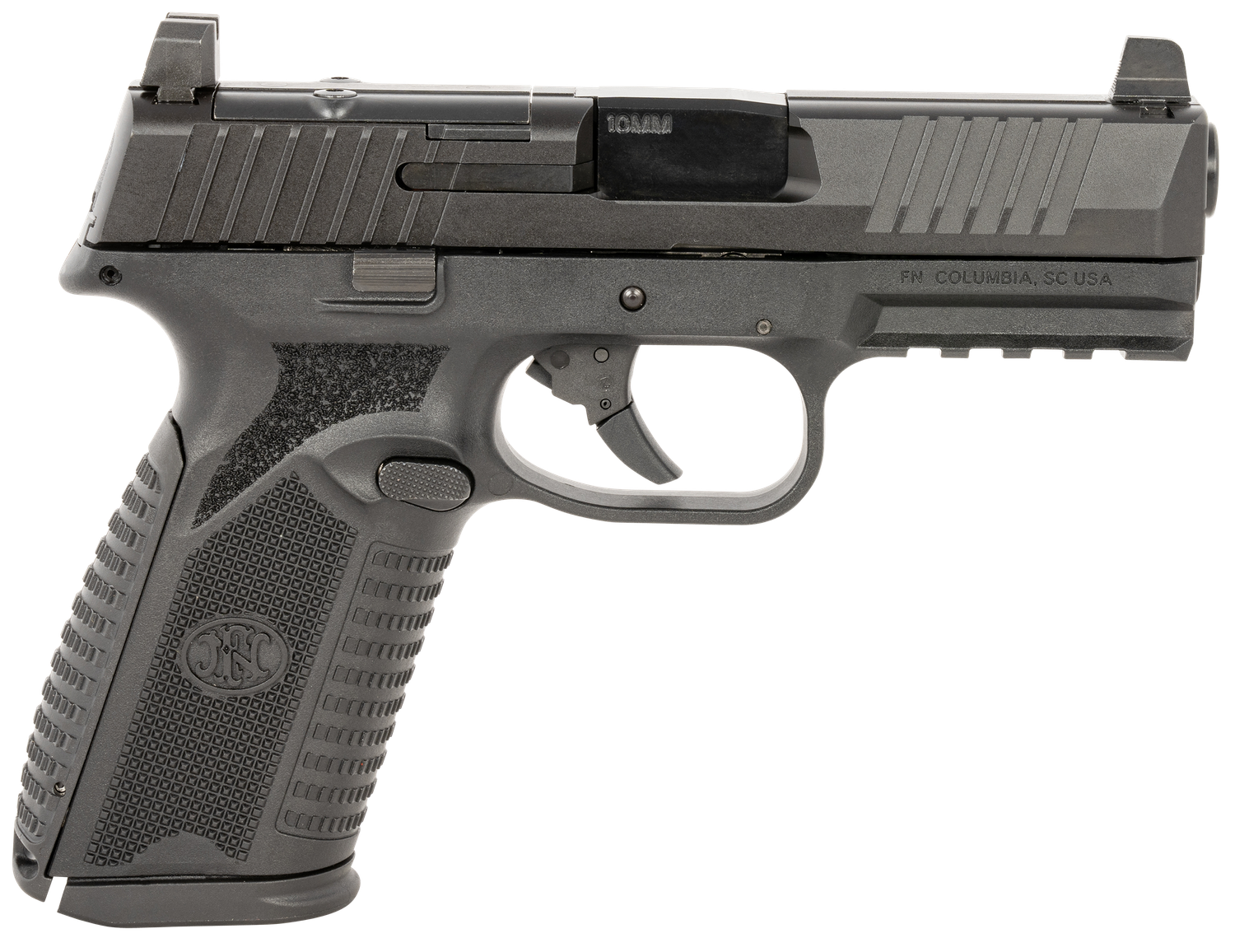 FN Herstal 510 MRD Optic Ready Pistol 66101381, 10mm Auto, 4.10in, Black Textured Polymer, Black Finish, 10 Rds