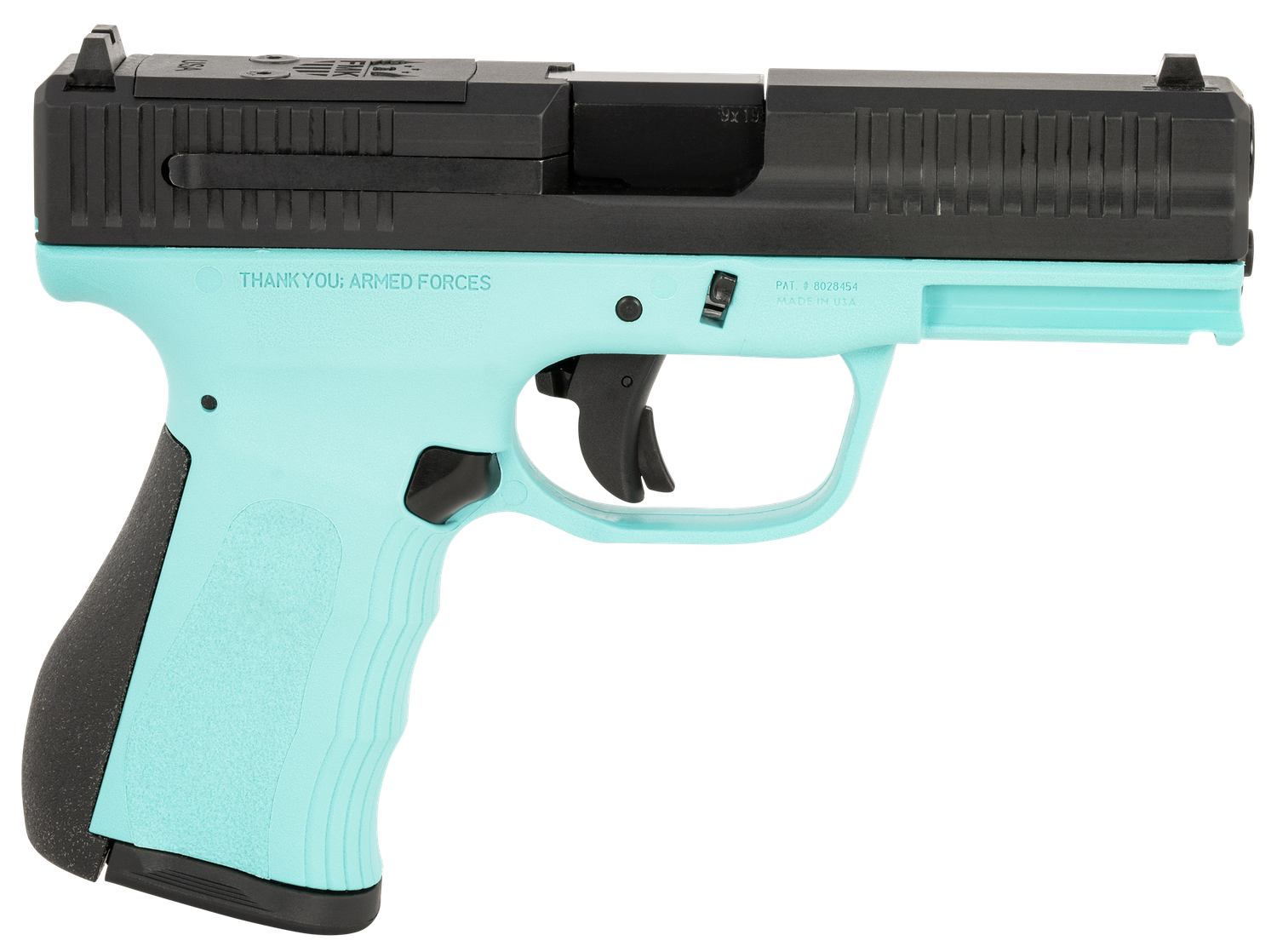 FMK G3 Optic Ready Pistol FMKG49BJ, 9mm Luger, 4in, Black Backstrap Grips, Blue Jay Finish, 14 Rds