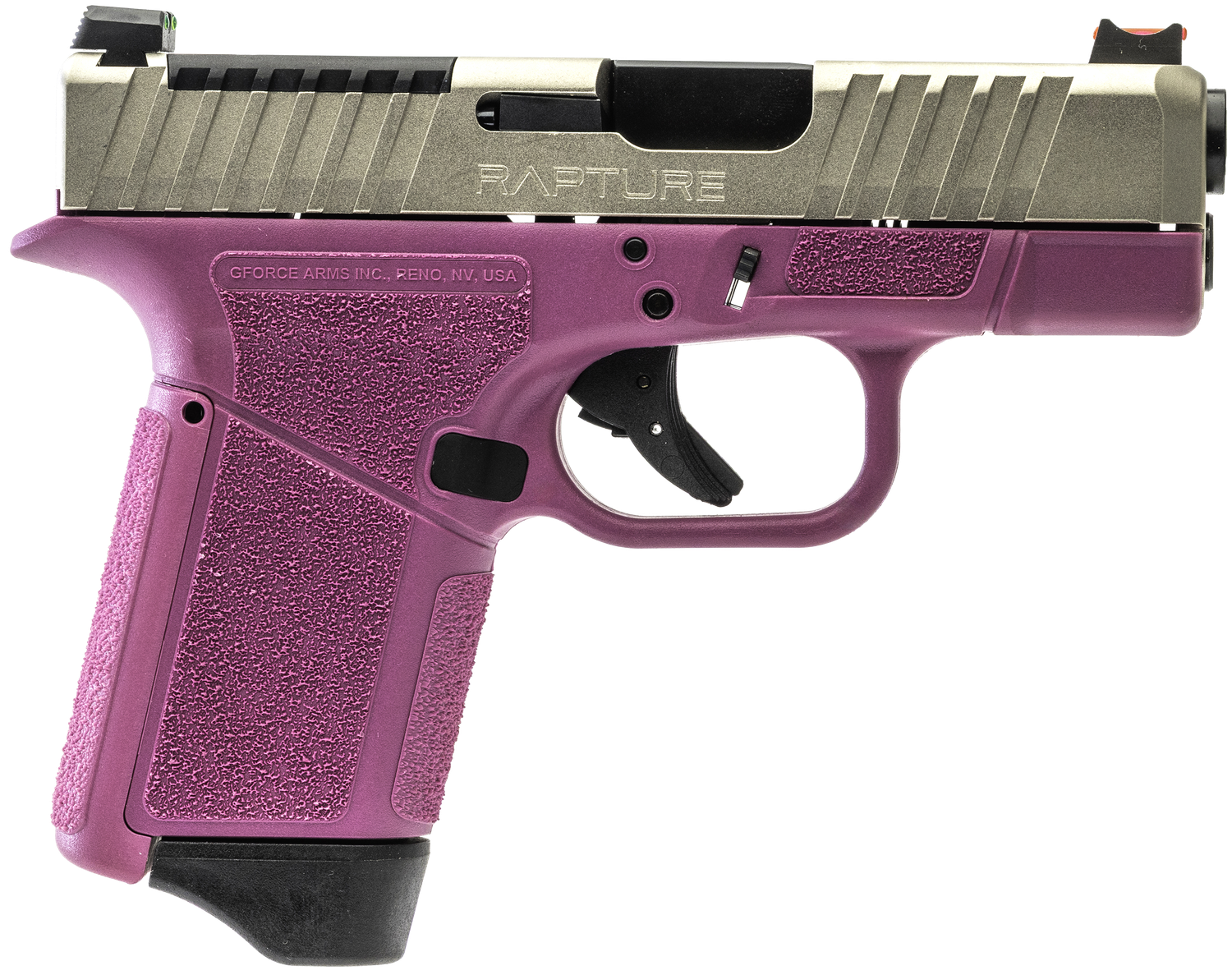 GForce Rapture Optic Ready Pistol GF932512PIN, 9mm Luger, 3.25in, Pink Cerakote Finish, 12 Rds