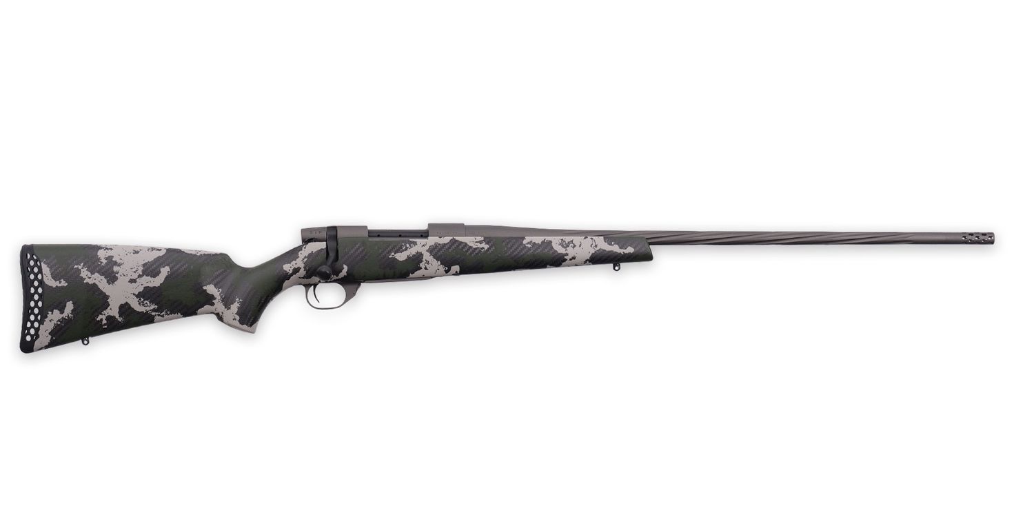 Weatherby Vanguard Talon Rifle VTE300NR6B, 300 Win Mag, 24", Carbon Fiber Green & Gray Camo Stock, 3 Rds