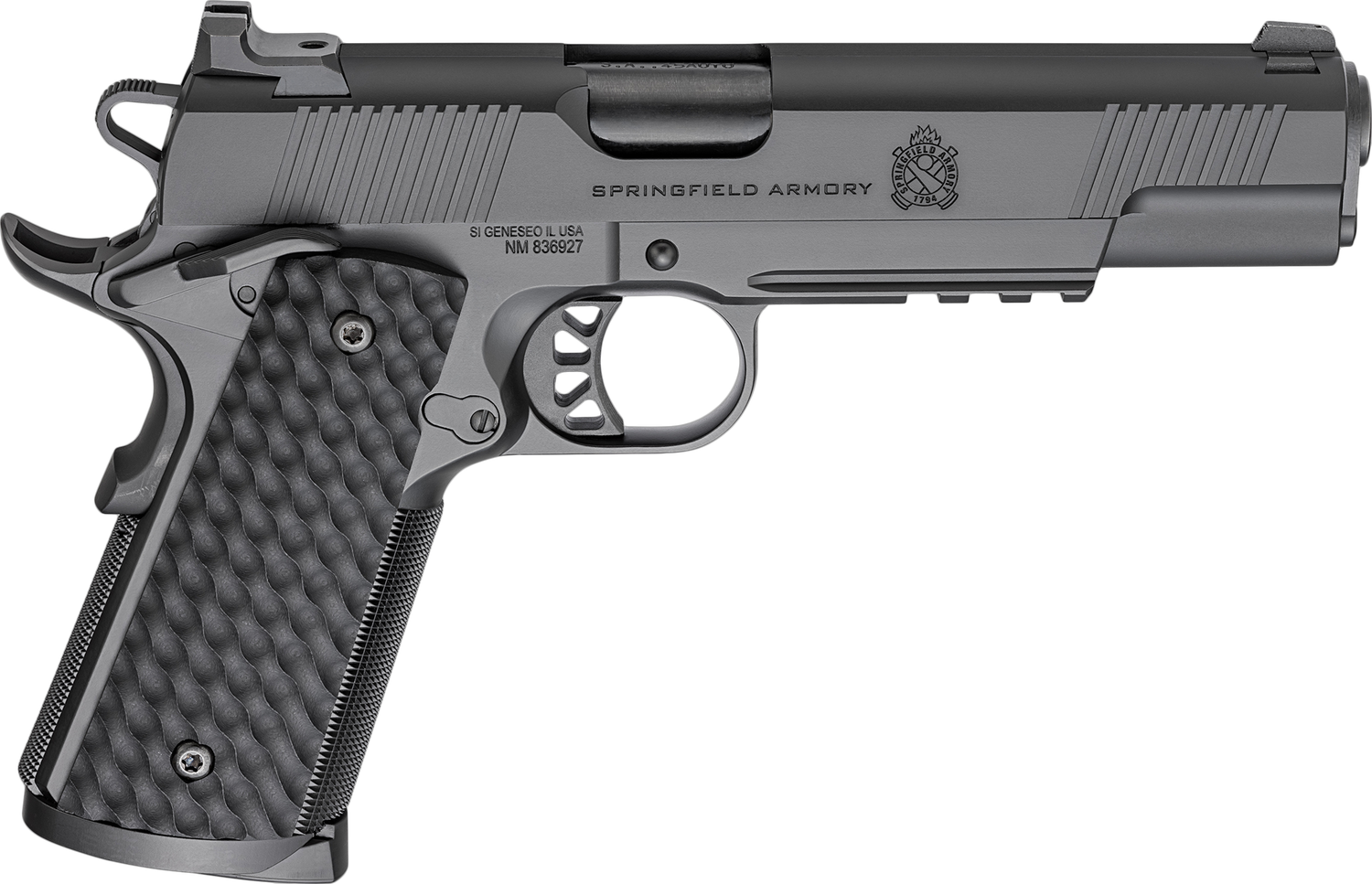 Springfield 1911 TRP Pistol PC9125LR, 45 ACP, 5", VZ Hydra G10 Grips, Black Armory Kote Finish, 8 Rds